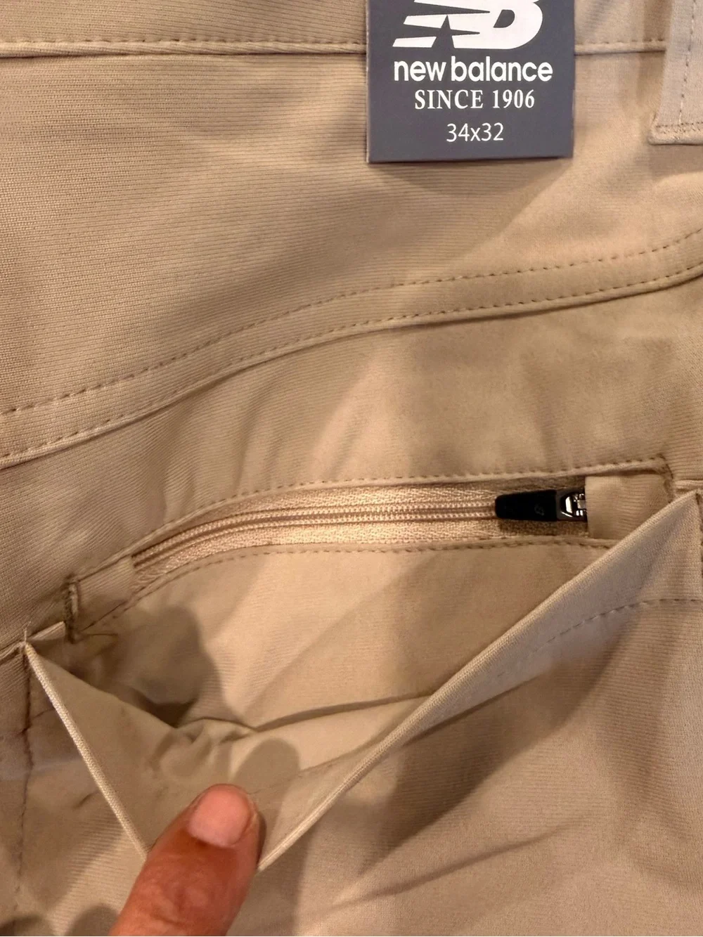 NWT New Balance Men’s 34x32 Khaki Stretch Golf Pants Performance Casual